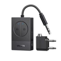 Bộ phát Bluetooth 5.4 Ugreen 65706 BT305, hỗ trợ Airpods 4/Pro2/Max… Kết nối cùng lúc 2 tai nghe